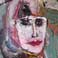 Jeanne d'Arc 1988 - Acryl / Öl auf Nessel 60 x 75 cm