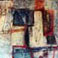 Mykene 1997 - Mischtechnik auf Leinwand 130 x 130 cm