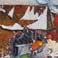 Rückkehr der Argonauten 2013 - Öl / Collage auf Holz 46 x 56 cm