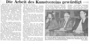Die Arbeit des Kunstvereins gewürdigt