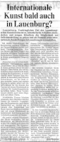 Internationale Kunst bald auch in Lauenburg?